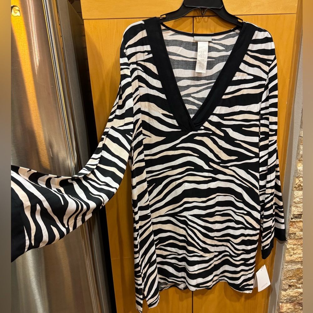 La Blanca Zebra Swim Cover Up